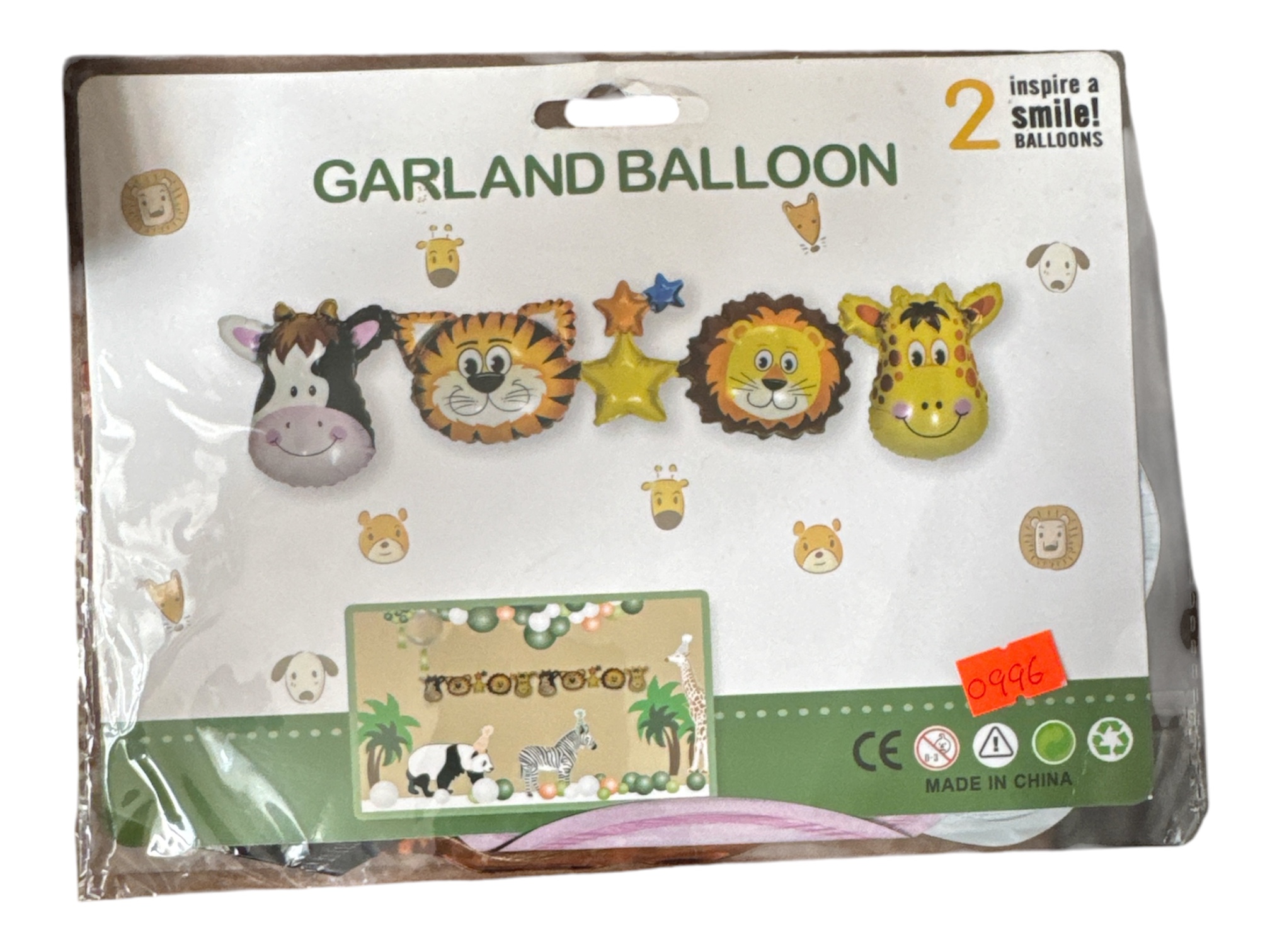 Glob. Tira animales selva